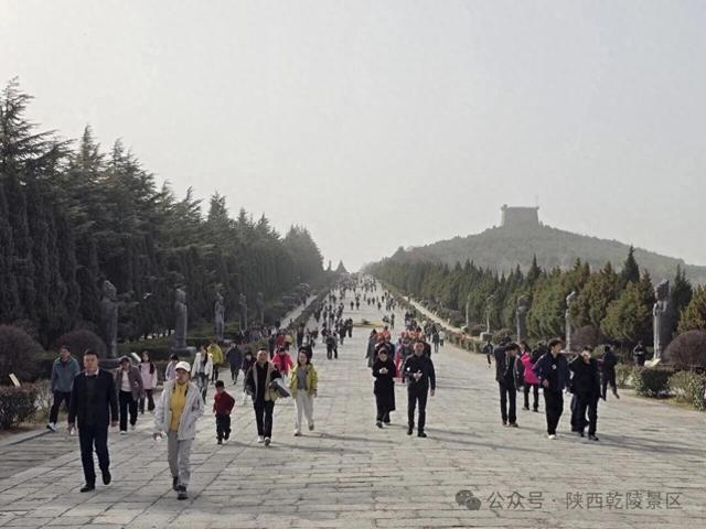 陕西乾陵景区新春文旅热度不减 人气持续攀升