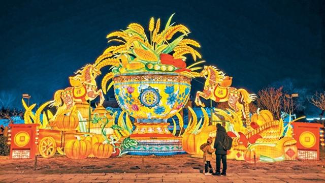 京彩新春彩灯嘉年华世界公园亮灯 七大主题展区打造“奇妙夜”