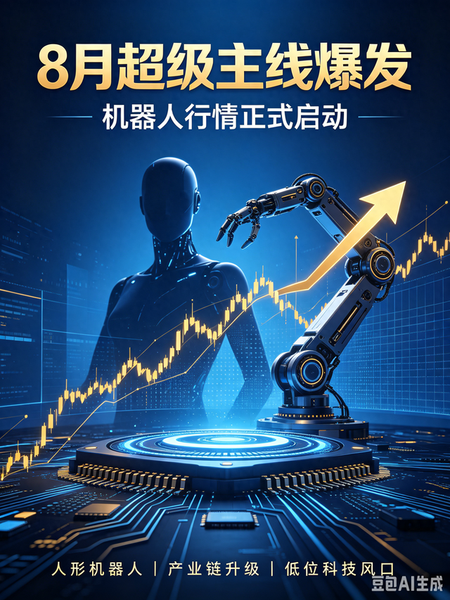 8月超级主线悄然爆发！机器人行情正式启动，新一轮科技风口来了