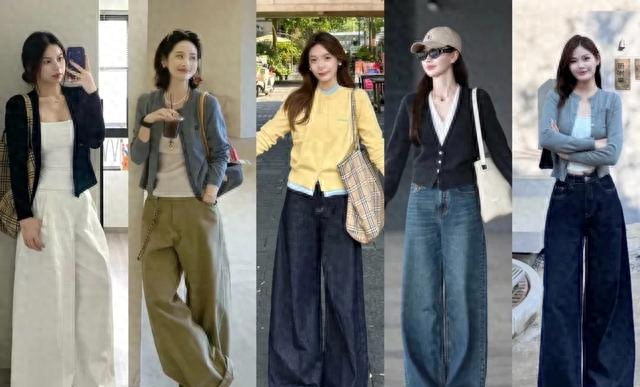 “针织衫+阔腿裤”早秋王炸组合，高级又时髦！