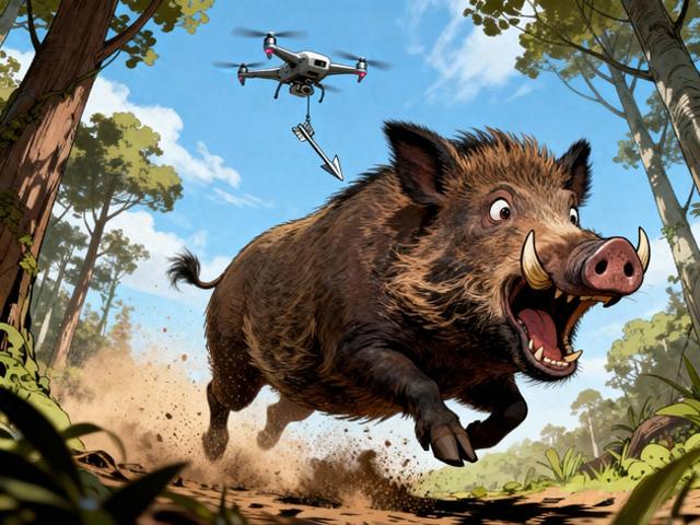 杀野猪神器、偷猎黑科技：争议中的无人机坠箭