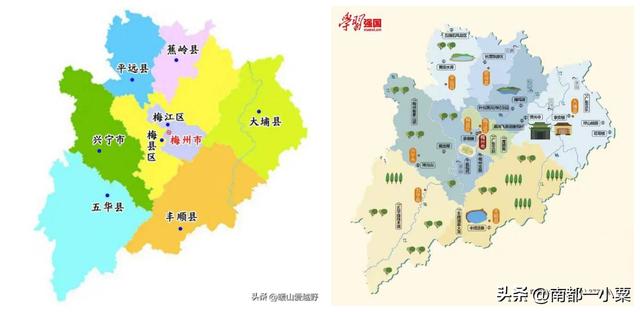 广东梅州，四大古镇