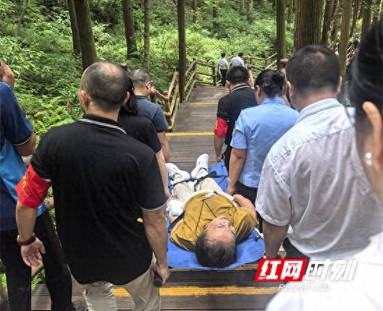黄金十分钟！金鞭溪景区高效救援摔伤游客