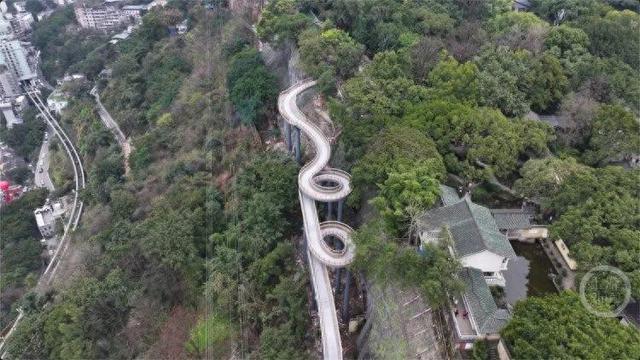 俯瞰嘉陵江景！半山崖线鹅岭栈桥12日正式开放