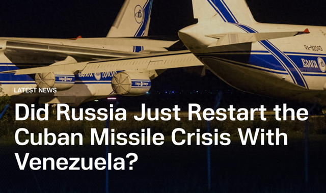 “古巴危机”阴影重现：俄罗斯考虑向委内瑞拉派遣高超音速导弹
