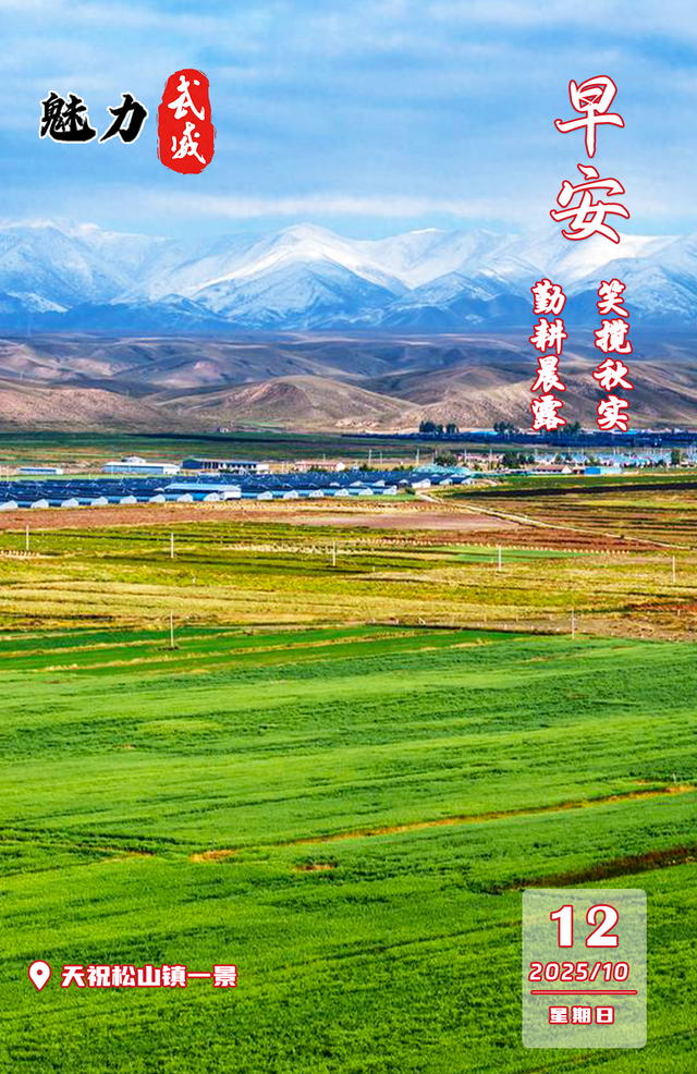 魅力武威丨天祝松山镇一景