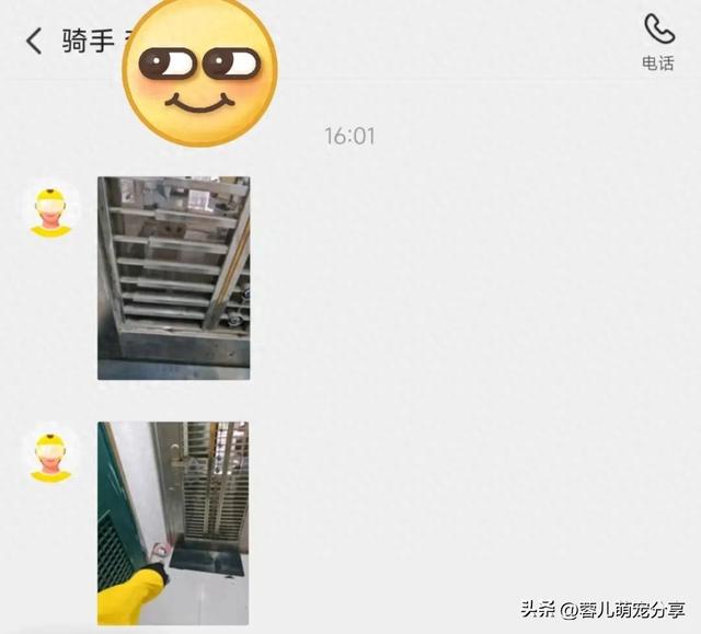 外卖员发照片说家人已签收，哈哈，外卖已被小猫签收！