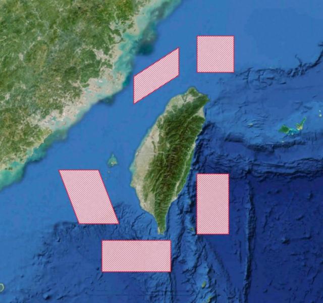 开始收网？东部战区围台10小时，5大落弹区划下，美军已求避战