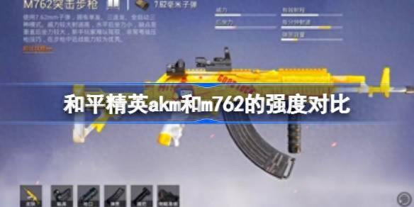 和平精英使用7.62毫米子弹的枪有哪些（和平精英AKM 和 M762 大对决）