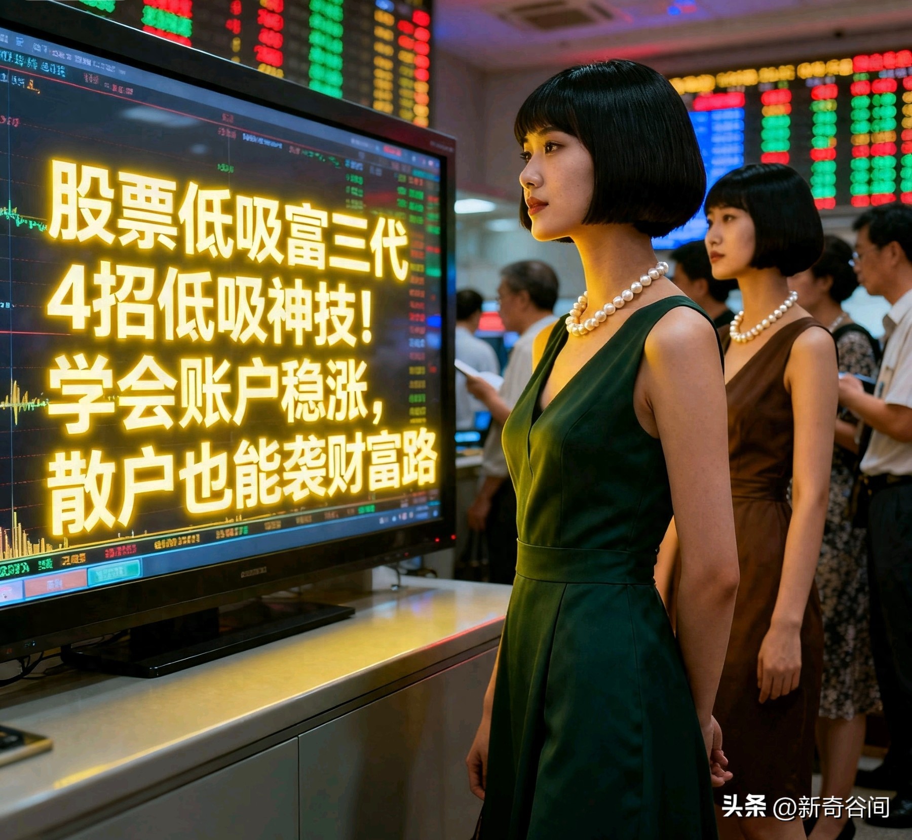股票低吸富三代4招低吸神技!学会账户稳涨散户也能逆袭财富路
