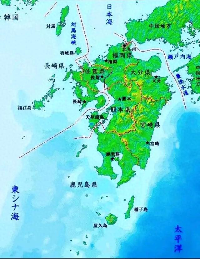 日本九州岛的雾岛地区与屋久岛