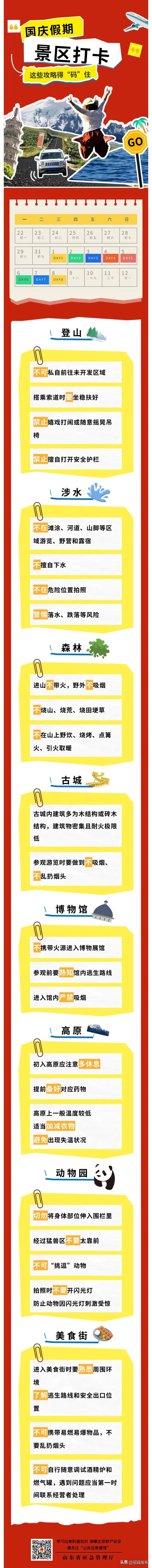 玩得嗨，更要玩得稳！你的国庆中秋双节游玩安全“秘籍”请查收