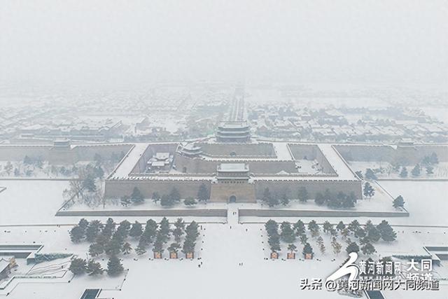 大同雪景美如画 银装素裹展古韵