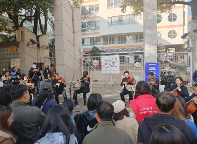 音乐快闪邂逅金色银杏 五华区举办城市音乐会