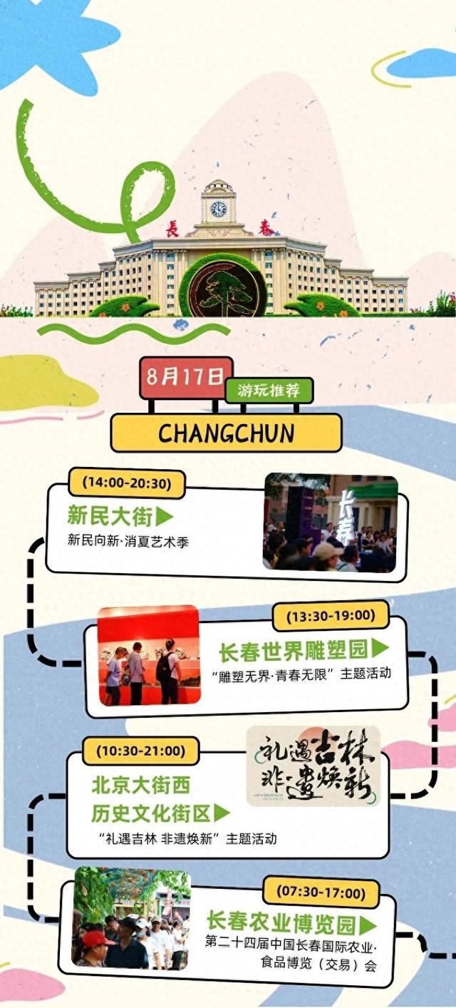 本周日在长春去哪逛？选项来了（前仨免费）