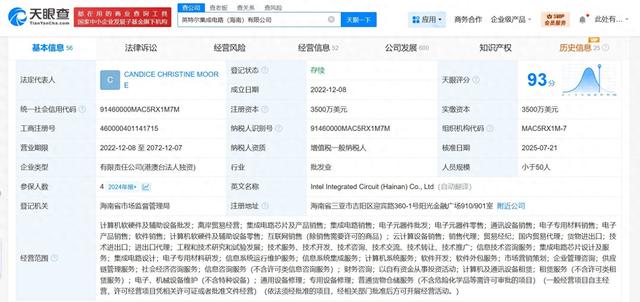 英特尔集成电路公司董事长发生变更