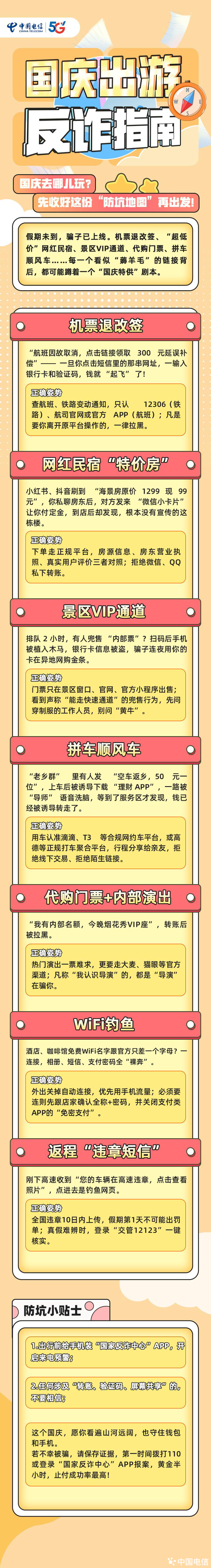 国庆出游反诈指南！请查收~