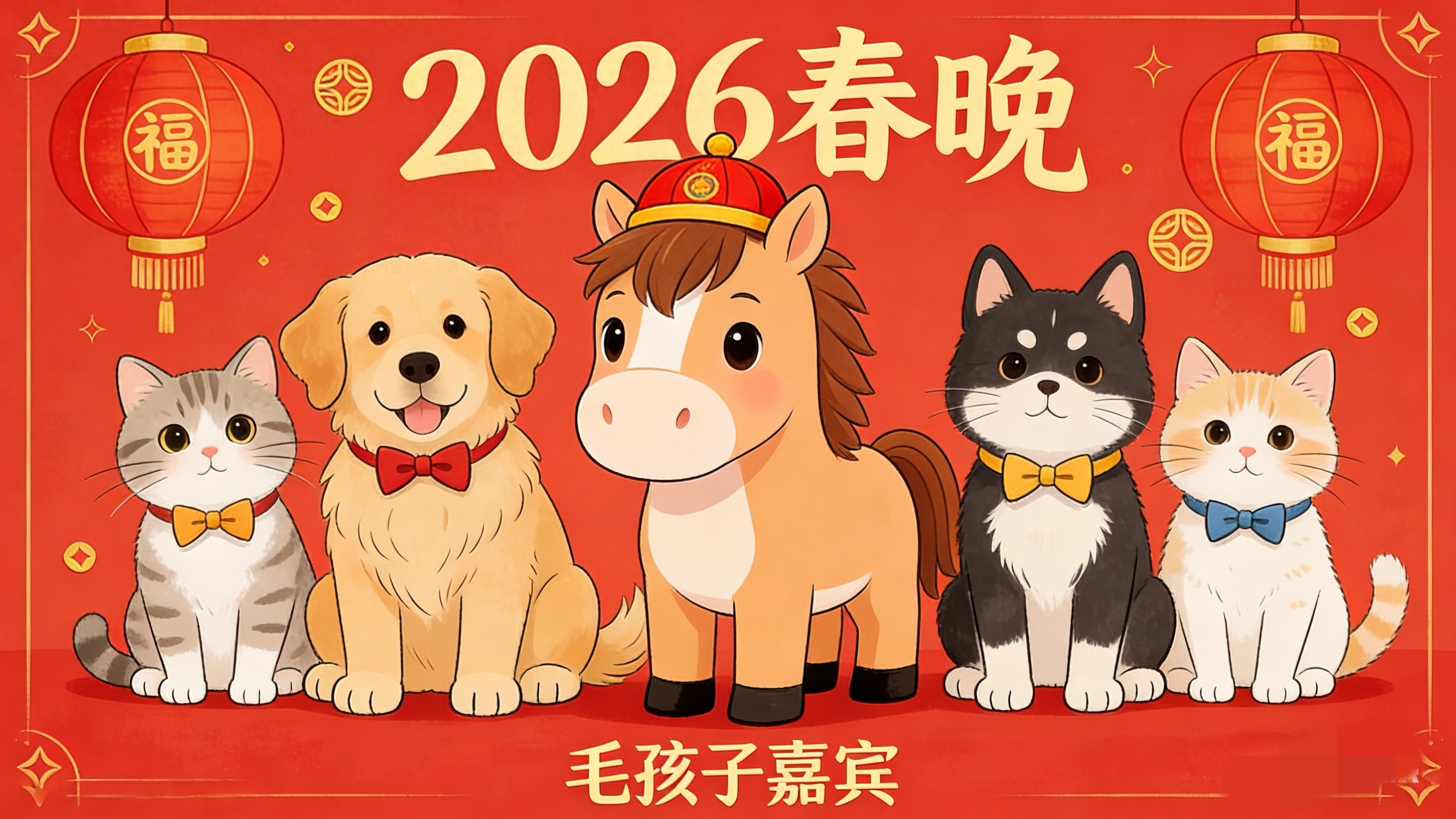 人宠相伴年味浓,2026春晚迎来首批毛孩子嘉宾