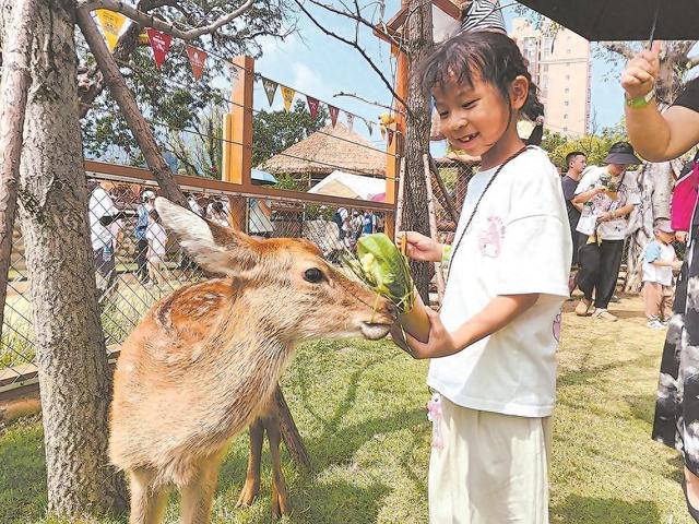 福州旗山湖公园内的"旗旗Hi森动物城"正式对外开放
