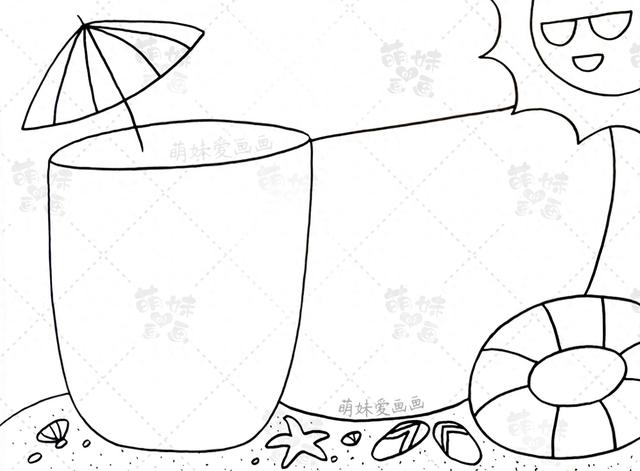 关于暑期生活手抄报内容素材（小学生我的暑假生活手抄报模板）