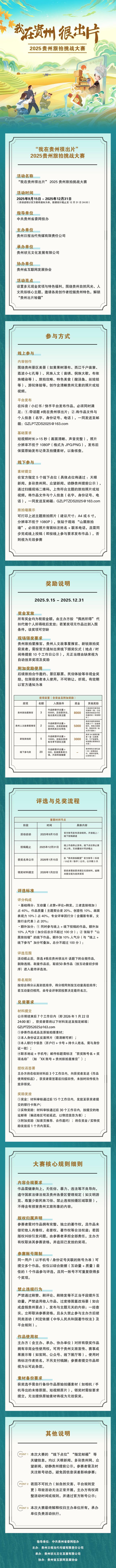 我在贵州很出片 多彩贵州有多彩 2025贵州旅拍挑战大赛正式启动