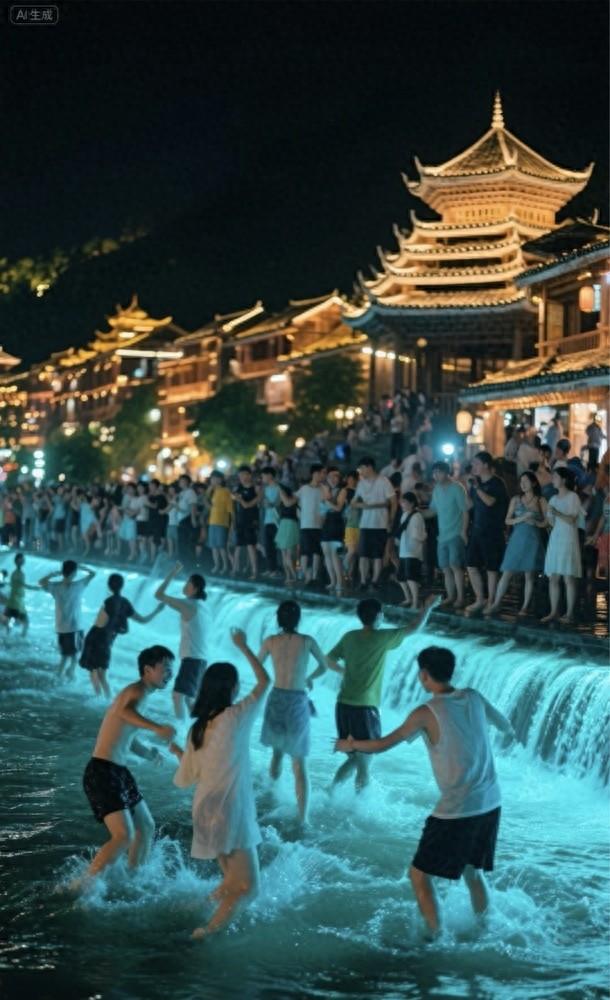 亲水狂欢 夜游穿越！黔南多元体验点燃清凉经济