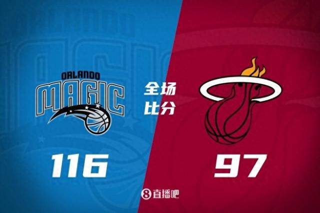 🏀班凯罗33+11 小瓦格纳23分 巴特勒8中1 魔术大胜热火
