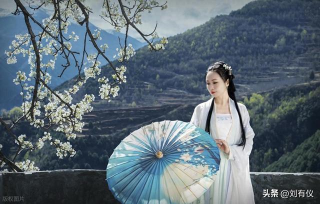 在镇江南山我见到一位女子，衣裙月帔仙姿玉貌，林下风致惊为天人