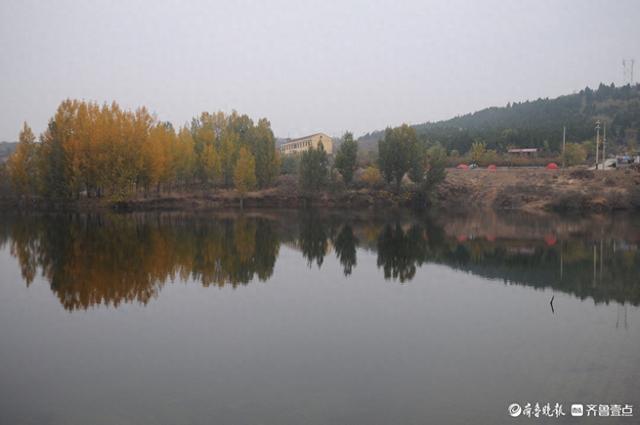 淄川杏山水库，色彩多姿