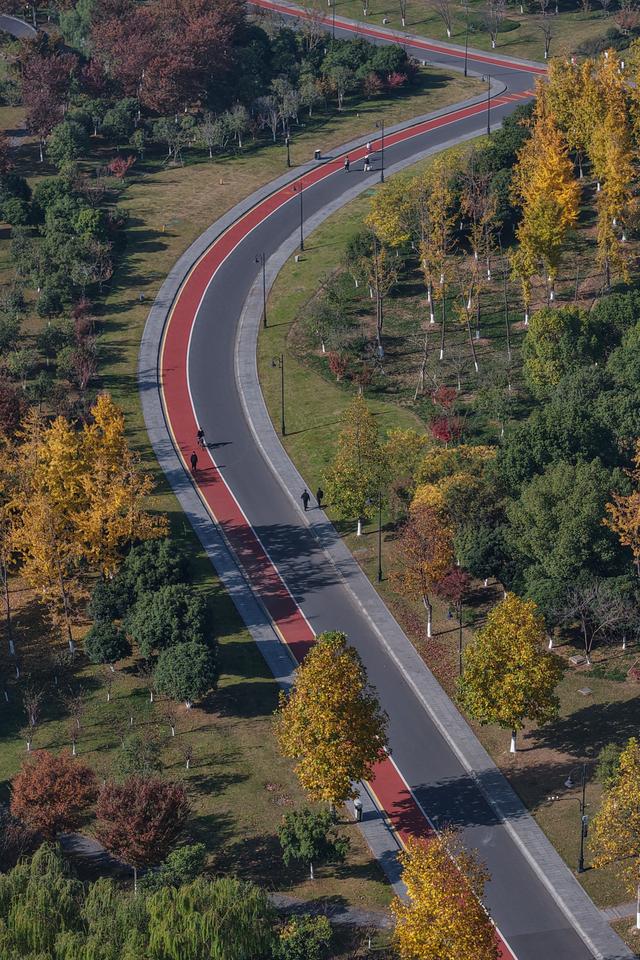 浙江绍兴：湖泊公园引客来