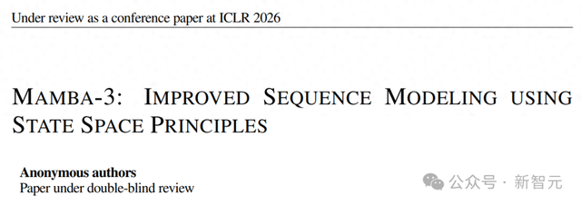 Mamba-3惊现AI顶会ICLR 2026！CMU华人教授一作首代工作AI圈爆红