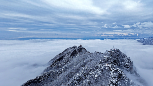 航小天带你看长安 | 雪落终南，千年诗意向云端！
