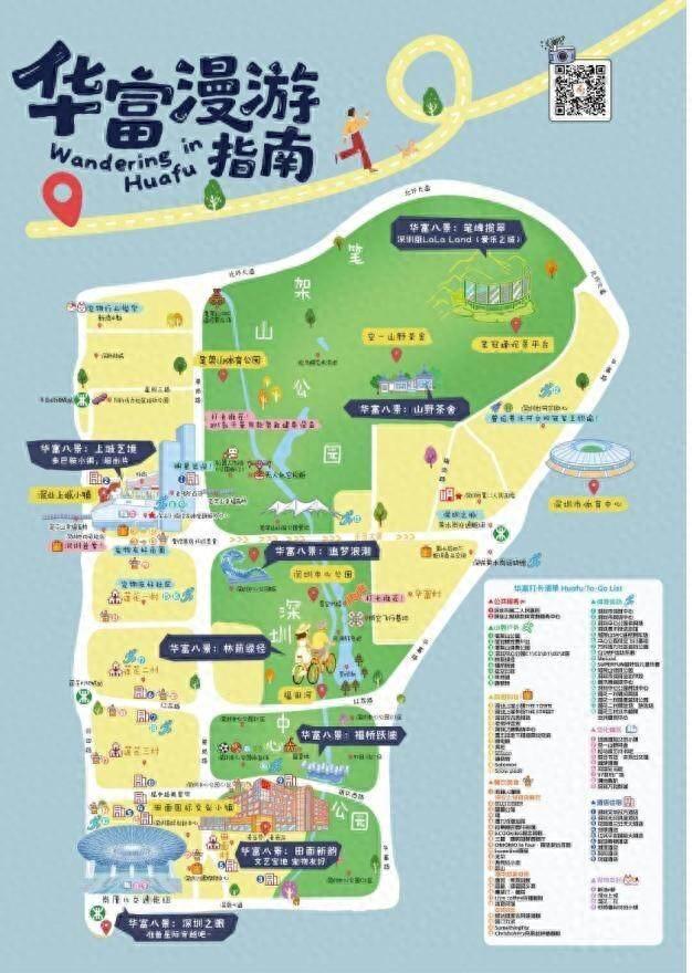 《华富漫游指南》文旅地图正式发布，“三线八景”绘就全域旅游目的地