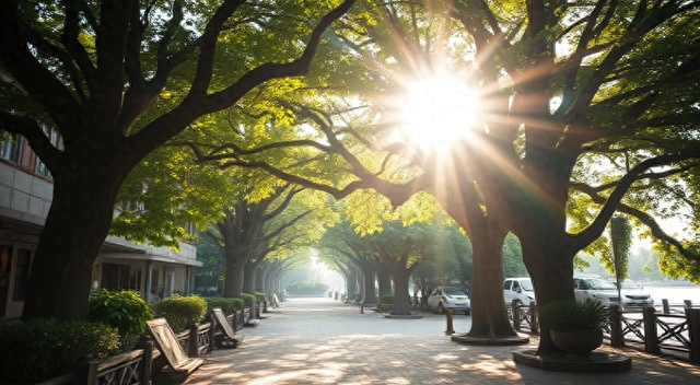 汕头地铁 1 号线出站即达的 “天然治愈氧吧”！！80% 植被覆盖率！