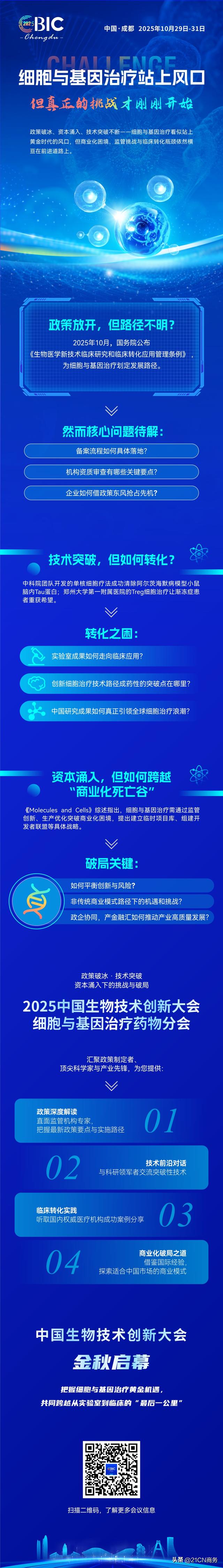 别等错过才后悔！10月成都这场会，透露细胞与基因治疗三大关键
