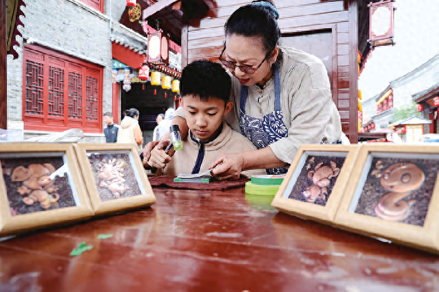 无棣：在古城体验“非遗”铜拓