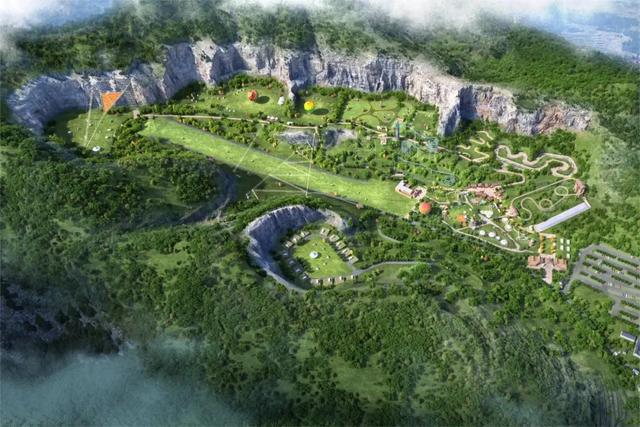 荒山→乐园！世界最大原始矿坑探险乐园