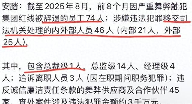 安踏严惩内鬼！74名员工被辞退，46人送进去，涉及3千万元
