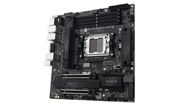 华硕带来Pro WS B850M-ACE SE工作站主板：带MCIO连接器，10+2.5G双网口