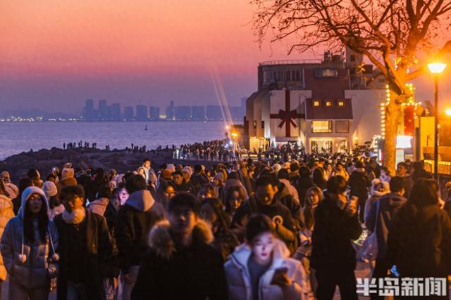 冬日里的琴屿路火了！