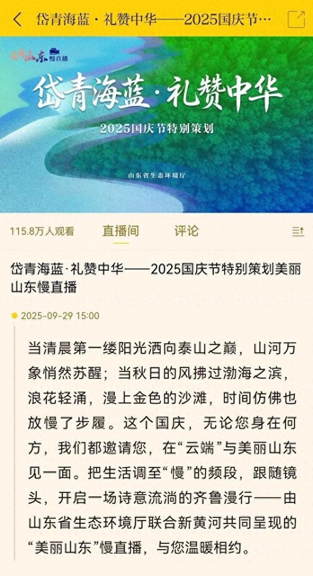 “慢”观山海后，“岱青海蓝”之约也在美丽山东的日常里