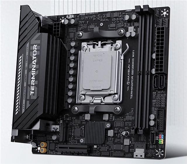 铭瑄B850BKB ITX迷你主板：显卡插在背面 清爽、满血