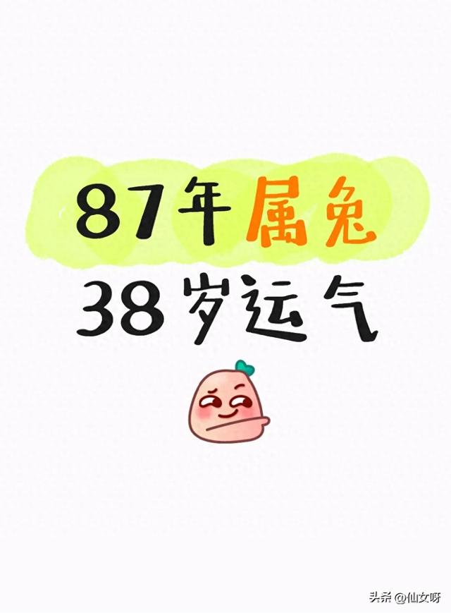 87年属兔的，38岁这坎儿好过不？