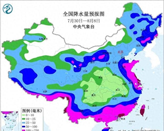 山东省！明天7月31号，新一轮降雨中心已定，大雨暴雨分布如下！