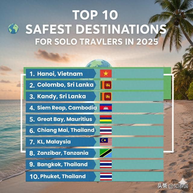 2025年全球最安全独旅城市出炉 亚洲占绝对主导、泰国多地入选