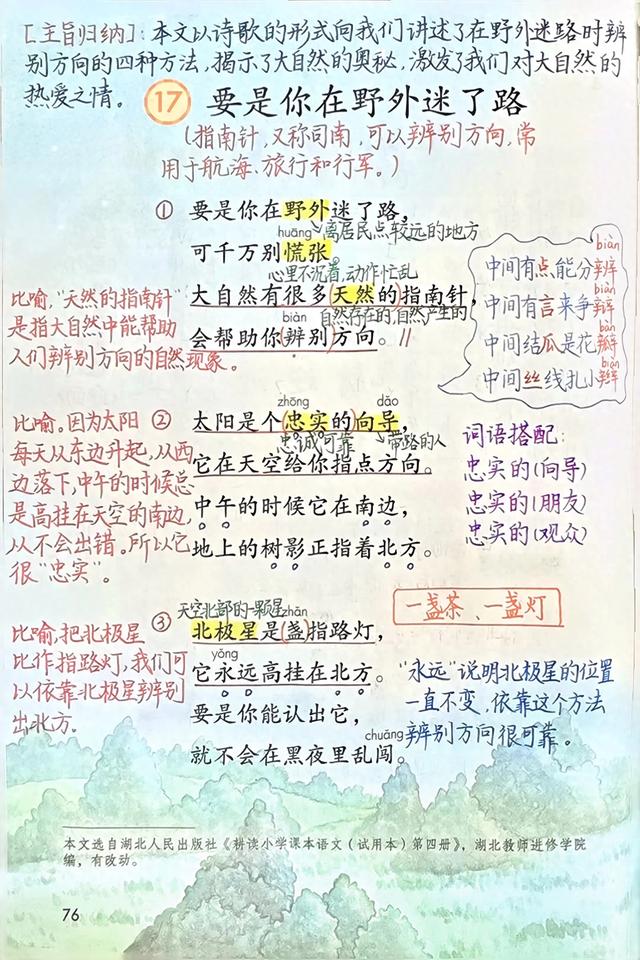 忠实的向导指的是什么意思（二年级下册语文）