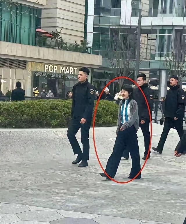 终于见到本人了 没有传说中那么漂亮 不是保安护驾 感觉就是一路人甲