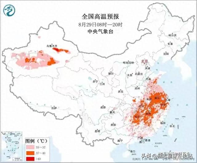 江苏省！未来三天炎热，明天最高气温38℃，高温重点分布如下