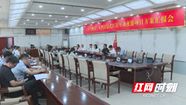 祁阳市召开《江上摩崖》大型沉浸式江崖互动夜游项目方案汇报会