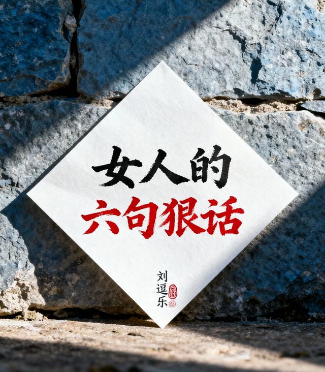 女人常说的六句狠话，你说过几句？